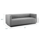 Juncture Upholstered Fabric Sofa , Gray