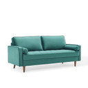 Thoreau Performance Velvet Sofa, Teal