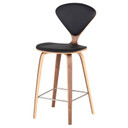 Cherner Premium Counter Stool in Black Leather