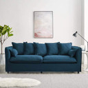 Altitude Slipcover Fabric Sofa, Azure