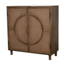 Orient Mango Wood and Cane Cabinet