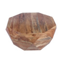 Mango Wood Natural Brown Diamond Geometric Coffee Table