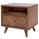 Piero Chevron Night Stand/SideTable, Monterey