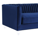 Aviator Blue Velvet Sofa