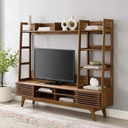 Frank Lloyd TV Stand Entertainment Center with Shelves