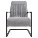 Jonah Fabric Arm Chair, Sage Grey, Velvet Gray