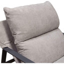 Miller Sling Lounge Chair, Grey Fabric