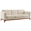 Chance Upholstered Fabric Sofa, Beige