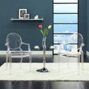 Casper Dining Armchair, Clear