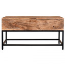 Noble Lift-Top Coffee Table in Natural Burnt