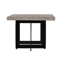 Rodeo Concrete Dining Table, Black Metal