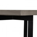 Rodeo Concrete Dining Table, Black Metal