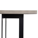 Rodeo Concrete Dining Table, Black Metal