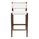 Risom Counter Stool White, Walnut