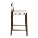 Risom Counter Stool White, Walnut