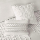 Tacoma Cotton King Comforter Set, Ivory