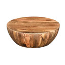 Mango Wood Drum Coffee Table