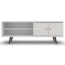Libby Mid Century TV Stand, Line White White 63"