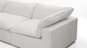 Kellogg White U Shaped Feather Sectional Sofa