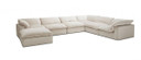 Garman Light Grey U Shaped Sectional Sofa