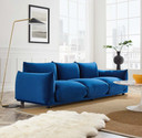 Copine Performance Velvet Sofa Navy