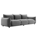 Copine Performance Velvet Sofa Gray