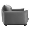 Copine Performance Velvet Sofa Gray