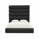 Derwin Black Velvet King Bed