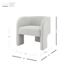 Macio Accent Arm Chair, Boucle Beige