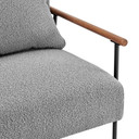 Quincy Arm Chair, Boucle Gray