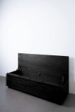 Thorpe 60" Media Console, Black Teak Wood