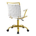 Fuse Office Chair White + Gold
