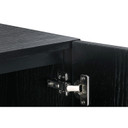 Lombardi 4 Door Sideboard Buffet in Black Brushed Wood