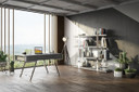 Dessart Modern Elm Grey Office Desk