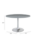 Rising Star Dining Table 48" Gray