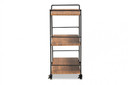 Valentino Industrial 3-Tier Mobile Bar Cart