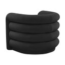 Curves Black Velvet Lounge Chair