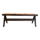 Jeanneret Design Bench, Dark Brown