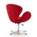 Swank Swivel Accent Chair, Raspberry Red
