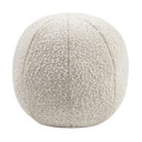 Orb Round 9" Beige Boucle Pillow