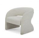 Lucy Cream Fabric Accent Chair