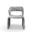 Linx Modern Accent Chair, Light Grey