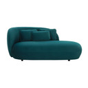 Mambo Green Velvet Chaise Sofa