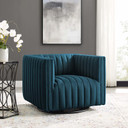 Copeland Upholstered Fabric Armchair, Azure