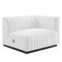 Copeland Tufted Upholstered Fabric Large Sofa, White