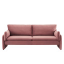 Jackie Performance Velvet Sofa, Rose