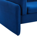 Jackie Performance Velvet Sofa, Navy