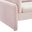 Jackie Performance Velvet Sofa, Pink