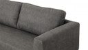 Koshy Dark Grey Fabric Sofa