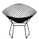 Diamond Wire Chair, Black